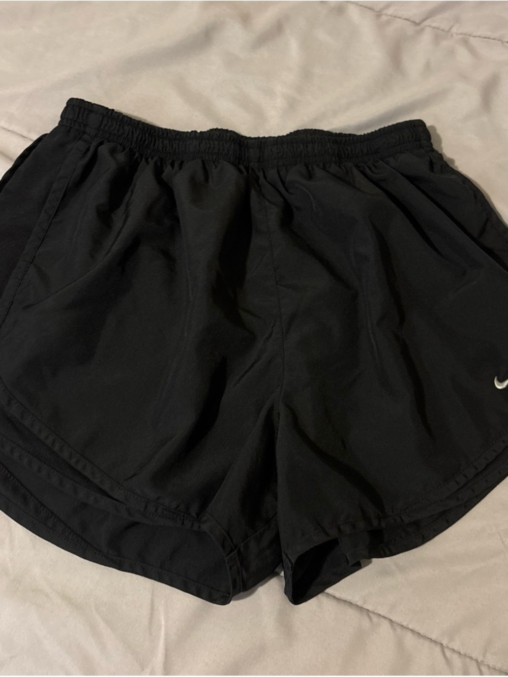 Nike Women’s Black Athletic Running Shorts with Swoosh